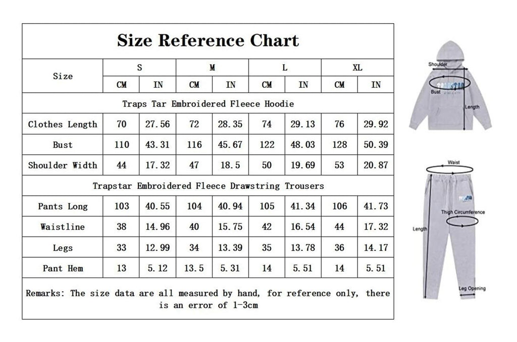 TRAPSTAR Embroided Hooded Sweatshirt and Trousers