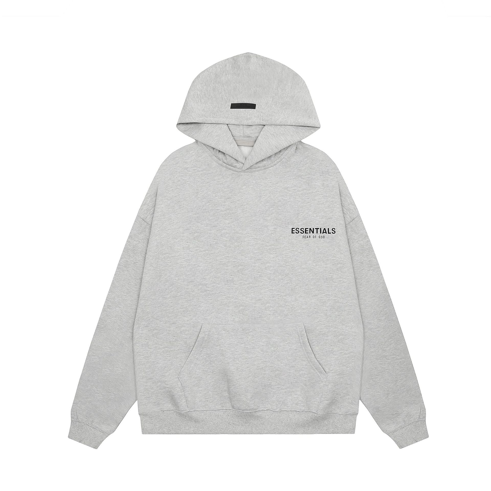 Cross-Border Export Wholesale Fog Multi-Line Essentials Flocked Letter Jacket Men&#039;s Autumn And Winter Velvet Pullover Sweatshirt