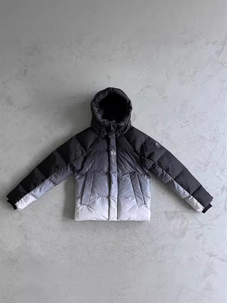 Trapstar Decoded Arch JACKET Men Gradient Black Decoding Jacket UK Drip Embroidery Tide